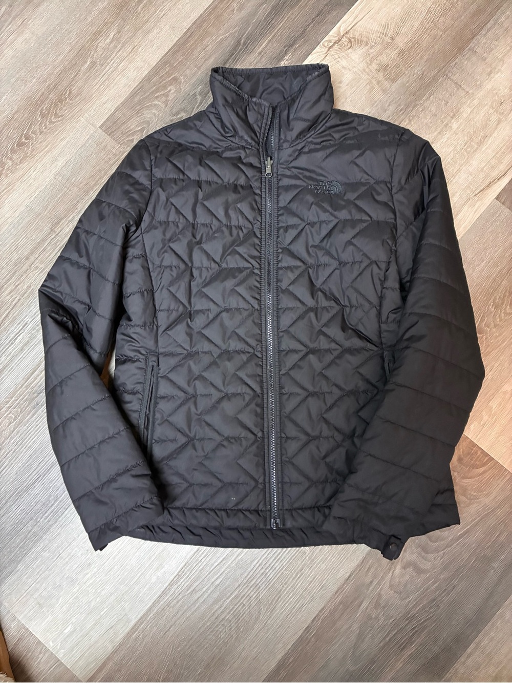 The North Face Women's Black Jacket with White Logo